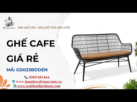 Ghế Cafe Giá Rẻ I GD023BDDEN I Nội Thất Đức Thông