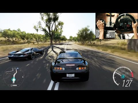 1000HP Toyota Supra - Forza Horizon 3 (Logitech g29) gameplay