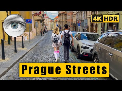 Prague Walking Tour: Hradčany, Prague Castle, Nerudova, Lesser Town 🇨🇿 Czech Republic 4k HDR ASMR