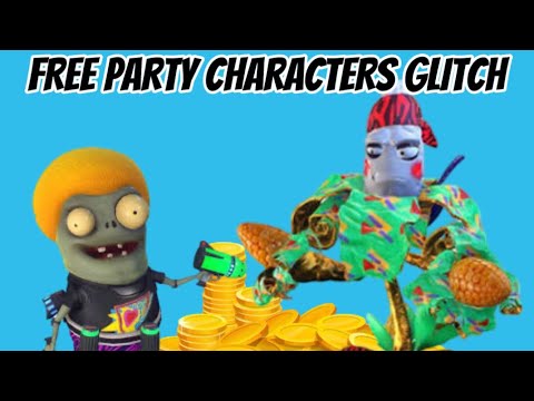 PvZ GW2: FREE PARTY CHARACTERS GLITCH AND INFINITE COINS GLITCH (solo)