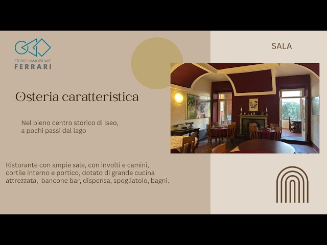 VENDITA ATTIVITA' COMMERCIALE A ISEO