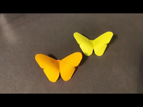 Origami Schmetterling falten🦋basteln mit Papier #diy #butterfly