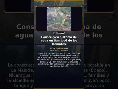 Construyen sistema de agua en San José de los Remates