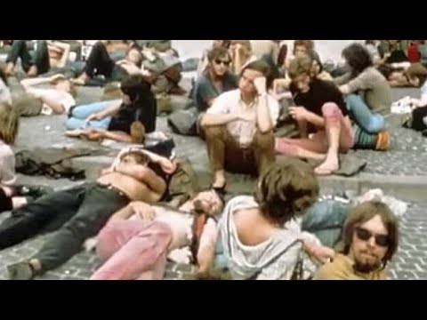 1967: Hippies in de Amsterdam RAI, de Love-In