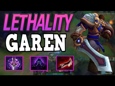 NEW BROKEN FULL LETHALITY BUILD ON GAREN!!! INCREDIBLY FUN BUILD AND OP BUILD!! WITH PENTA KILL!!