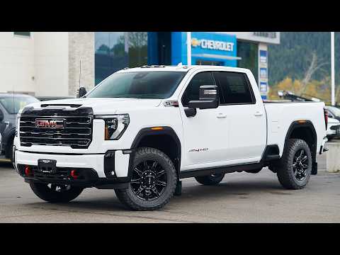 2026 GMC Sierra 3500HD 4WD Crew Cab Standard Box AT4 in White for sale at Salmon Arm Chevrolet Buick GMC in Salmon Arm, BC