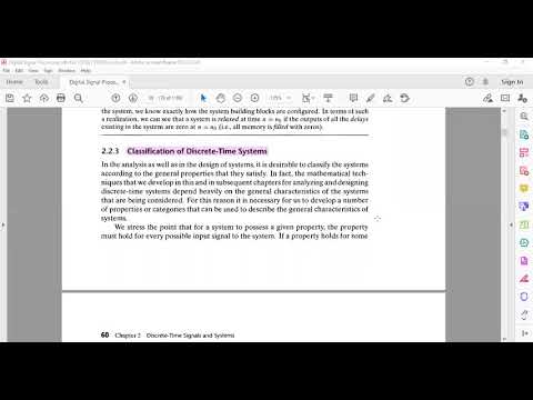 classification of discrete time systems