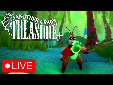 CRAB SOULS! Another Crab's Treasure Gameplay with Josh - 🔴LIVE
