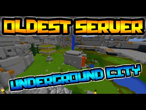Discover The Secret Underground City on Oldest Minecraft Server