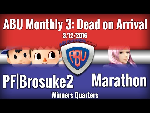 ABU Monthly 3: PF|Brosuke2 (Villager, Ness) vs. Marathon (Robin) - Winner's Quarters