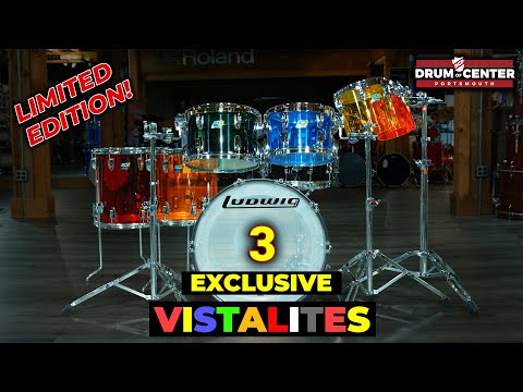 3 DCP EXCLUSIVE Ludwig Vistalite Kits - "Plastic" Drums That Sound Great!