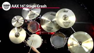 Video thumbnail for SABIAN 16" AAX Stage Crash by SABIAN Cymbals