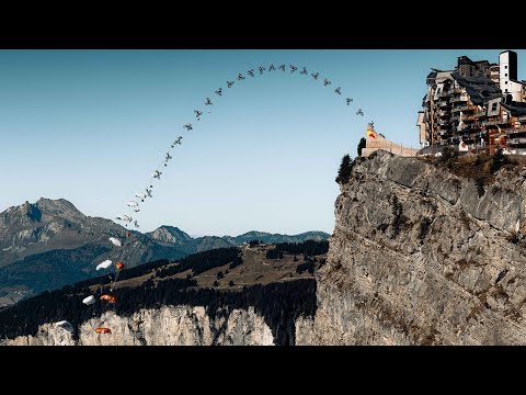 Tom Pagès Double Flip Off a 135 M Cliff