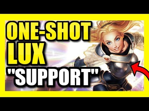 ONE-SHOT LUX "SUPPORT"!  LITERAL, LITERAL ONE-SHOTS! | Full AP Lux Support Season 9