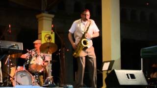 Peter Valera with Reuben Wilson at Chicken Bone Beach Jazz Festival 2013