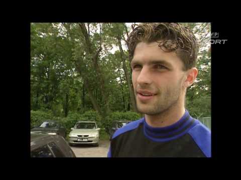 Piłka 1996 Mecz Legia–Widzew o tytuł Mistrza Polski. Demolka stadionu. Mięciel Koniarek Czerwiec