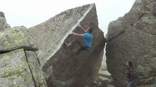 Video thumbnail of Colmillo Blanco, 6c (sit). Pas de la Casa