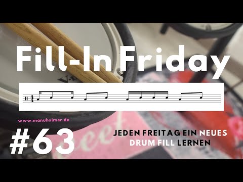 Fill-In Friday 63 - Schlagzeug Übung für Anfänger*innen - jeden Freitag ein neues Drum Fill lernen