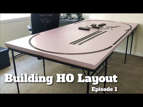 Building HO Train Layout - Ep 1 - Foundation & Track Plans!