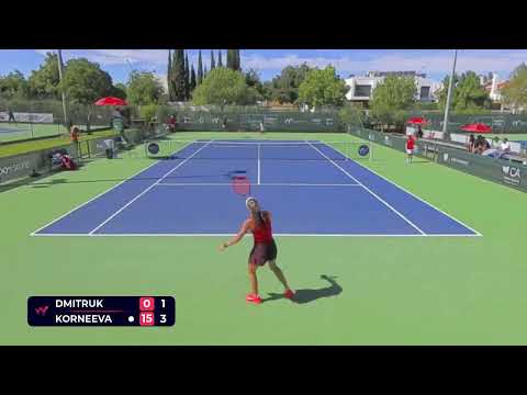 Kristina Dmitruk [8] (RUS) vs Alina Korneeva [2] (RUS) // 3-6 1-6 // W50 Evora // Quarter-final