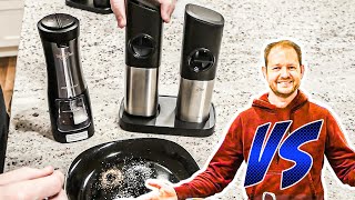 Sangcon 2-in-1 vs Sangcon Gravity Electronic Salt and Pepper Grinders