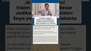Jusuf Kalla Ungkap Peran Besar dalam Karier Politik Jokowi: Saya yang Bawa ke Jakarta