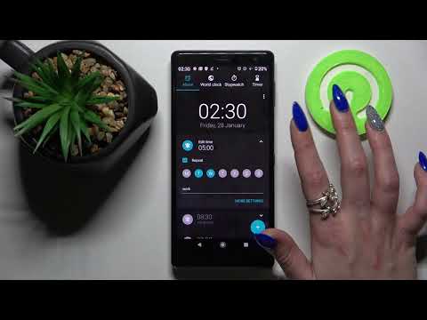 How to Set Up Alarm Clock on SONY Xperia XZ2