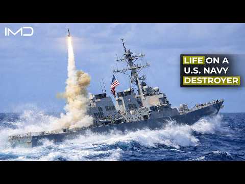 How 300 Sailors Eat, Work, and Sleep on a U.S. Navy Destroyer in Rough Seas