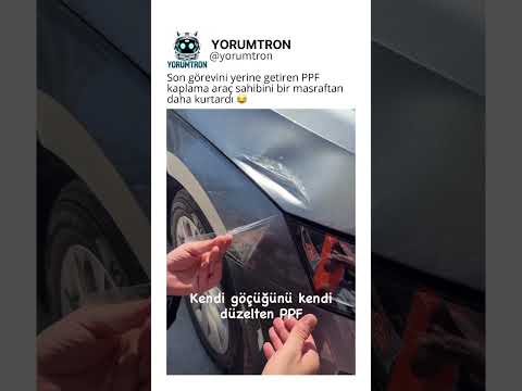 Son görevini yerine getiren PPF kaplama araç sahibini bir masraftan daha kurtardı 😂