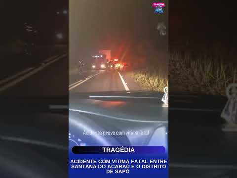 Acidente com vítima fatal entre Santana do Acaraú e o distrito de sapó