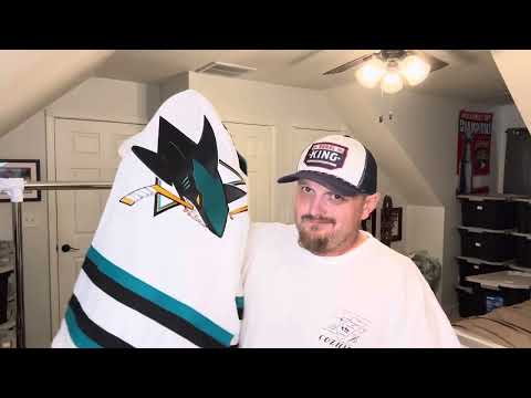San Jose Sharks New Fanatics “Authentic Pro” White Away Jersey unboxing