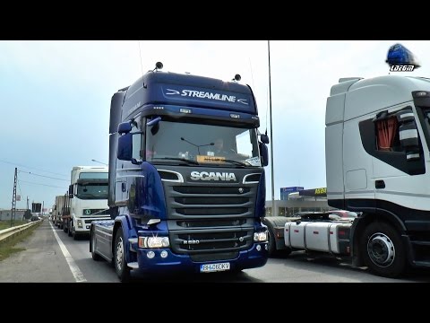 Horns Show/Concert de Goarne By SCANIA R520 V8 & R450 in Oradea - 05 September 2016