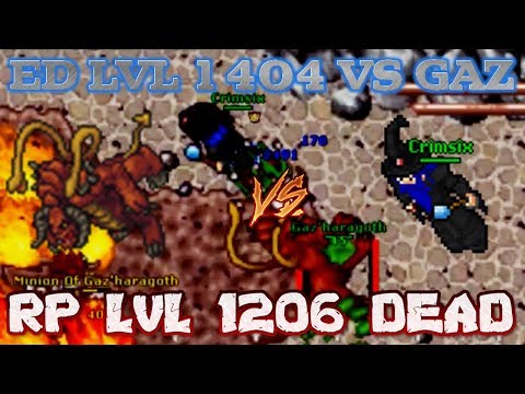 ED LVL 1404 VS GAZ'HARAGOTH, TENTANDO DOMAR UNDEAD, WAR MACABRA, EK DE PAPEL, #GWTIBIA