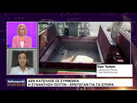Δεν κατέληξε σε συμφωνία η συνάντηση Πούτιν – Ερντογάν για τα σιτηρά