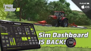 Sim Dashboard is Back For FS25 and now on iOS