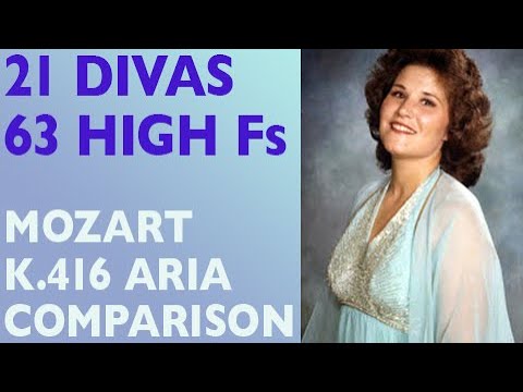 Glass Shatterers! Mozart: K.416 Mia speranza adorata - 21 sopranos hit 63 High Fs!