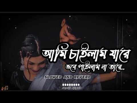 Ami chailam jare vobe pailam na tare | আমি চাইলাম যারে  ভবে পাইলাম না তারে[Lofi music] Bangla lyrics