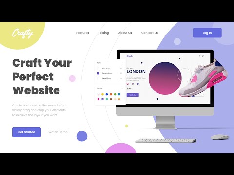 Website Builder Design In Adobe Xd / Auto Animate Feature