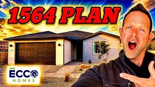 1564 Flexible Rambler Plan | ECCO Homes (Jasper 7B) Prescott Valley AZ #hometour