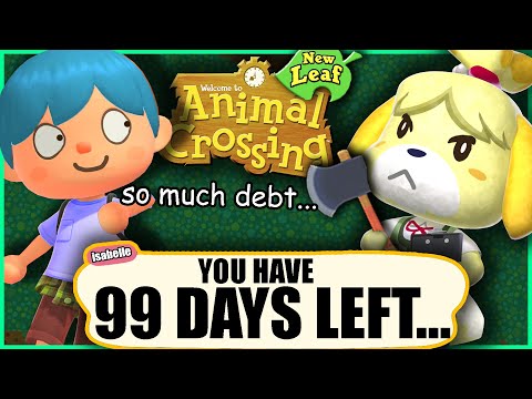 I Spent 100 Days In Animal Crossing New Leaf...on the 3DS