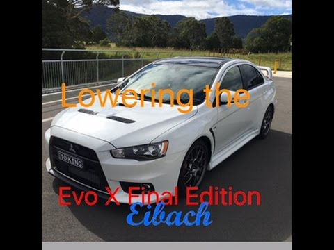 Evo X Final Edition, lowered with Eibach springs, 10/10