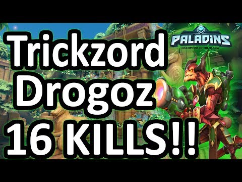 Trickzord Drogoz 16 Kills 14 Assists!! Paladins (GM Ranking 16) Game Play 1440p High Quality Video