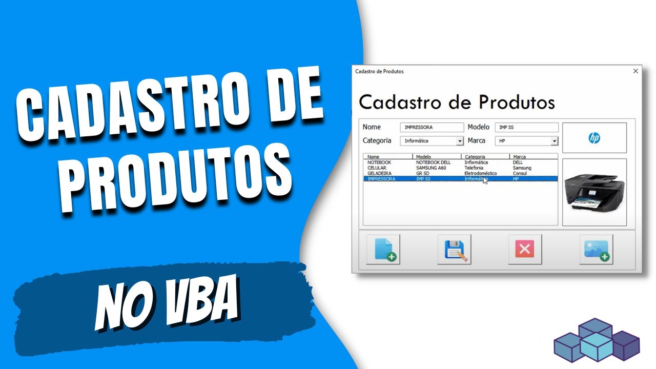 Cadastro de Produtos  VBA | Para iniciantes - Aula 02