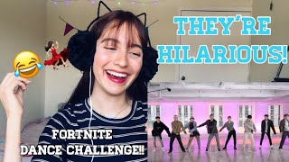 Bts Fortnite Dance Challenge Reaction Jimmy Fallon Xceleste - bts and jimmy fallon fortnite dance challenge reaction