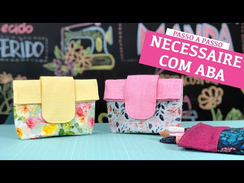 Como fazer Necessaire sem zíper- Passo a passo fácil