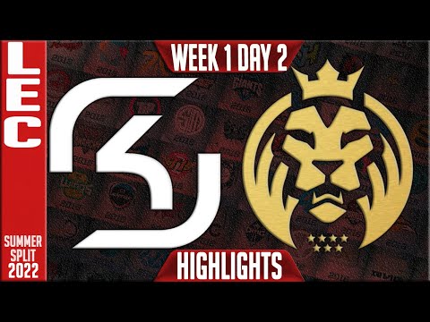 SK vs MAD Highlights | LEC Summer 2022 W1D2 | SK Gaming vs MAD Lions