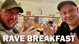 This SHOCKED Us! A RAVE Cafe while Reviewing A Full Scottish Breakfast