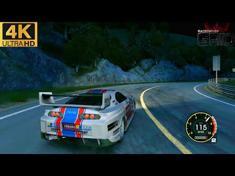 Race Driver Grid | J-Speed Super Two | NOS Midnight Touge | Toyota Supra | 4K | Remastered