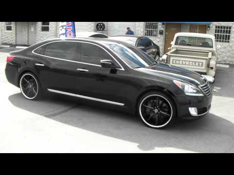877-544-8473 22\" Inch Asanti ABL5 Black Milled Rims 2013 HyundaI Equus Wheels Free Shipping Call Us!