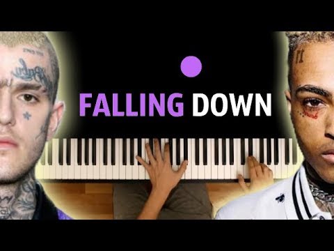 Lil Peep & XXXTENTACION - Falling down ● караоке | PIANO_KARAOKE ● ᴴᴰ + НОТЫ & MIDI